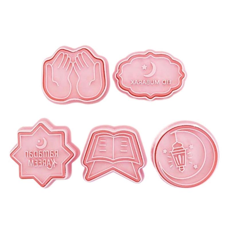 8pcs Sturdy Fondant Cookie Cutter Set Eid Celebration Cookie Cutters Treats Mould Ideal For Family Gatherings
