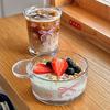 Kawaii Bowknot Glass Cups Bow Knot Rose Glass Milk Cup Fragmented Flowers Cold Extract Cup for Drinkware Coffee Breakfast Cup