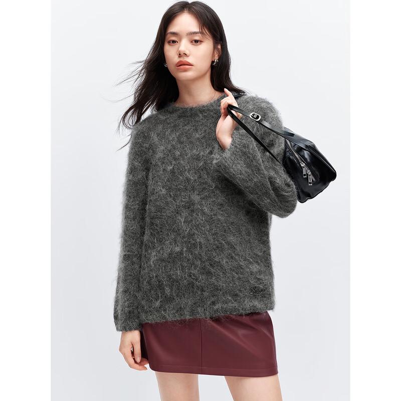 PEACEBIRD Women's Lazy Style Mohair Blend Knit Sweater