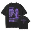 Anime Claymore T-Shirt Clare Miria Vintage Washed Tops Tees Anime Cartoon Harajuku DTG Print Short Sleeve Daily Wear Cool Top