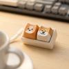 Schattige Dierlijke Keycap Sleutelhanger, Lichtgewicht Decoratie Voor Tassen En Sleutels, Niet-Afleidende Stressverlichter Voor Werk - Dierlijk Ontwerp