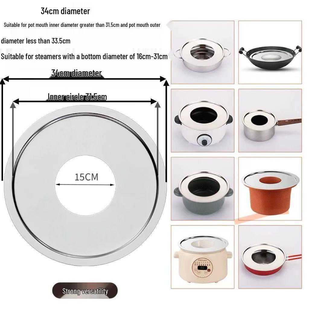 Bamboo Steamer Thickened Steaming Sheet for Wok, Milk Pot, Casserole, and Soup Pot