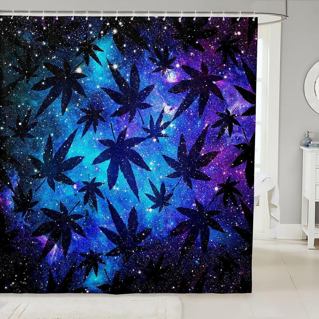 Shark Shower Curtain, 3D Shark Bath Curtain, Sea Animals Bathtub Shower Curtain Ocean Sea Wave Shower Stall Curtain Blue White