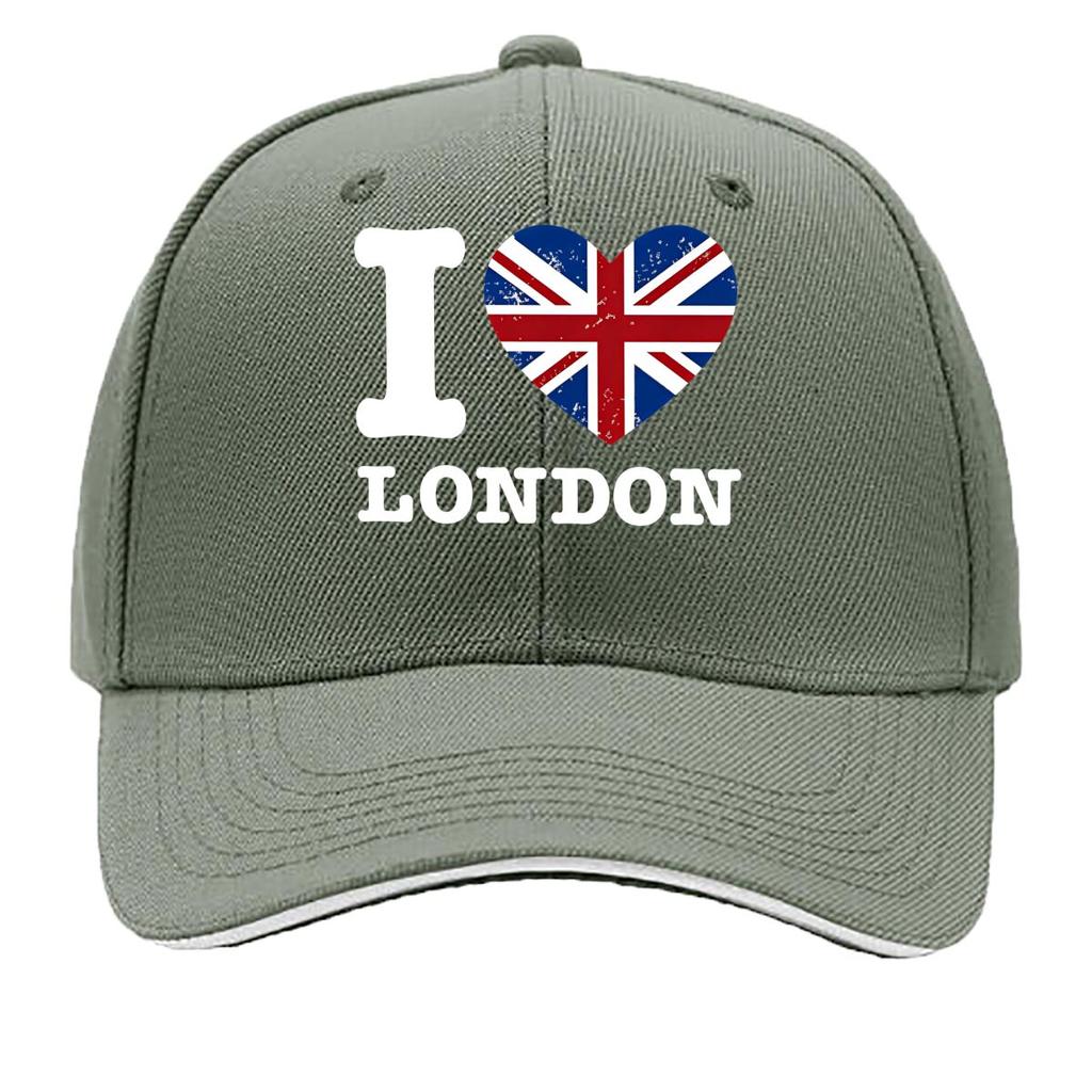 Featuring I Love London Suitable for Women And Unisex Designed for Casual Outdoor Use Lightweight Sandwich Baseball Cap