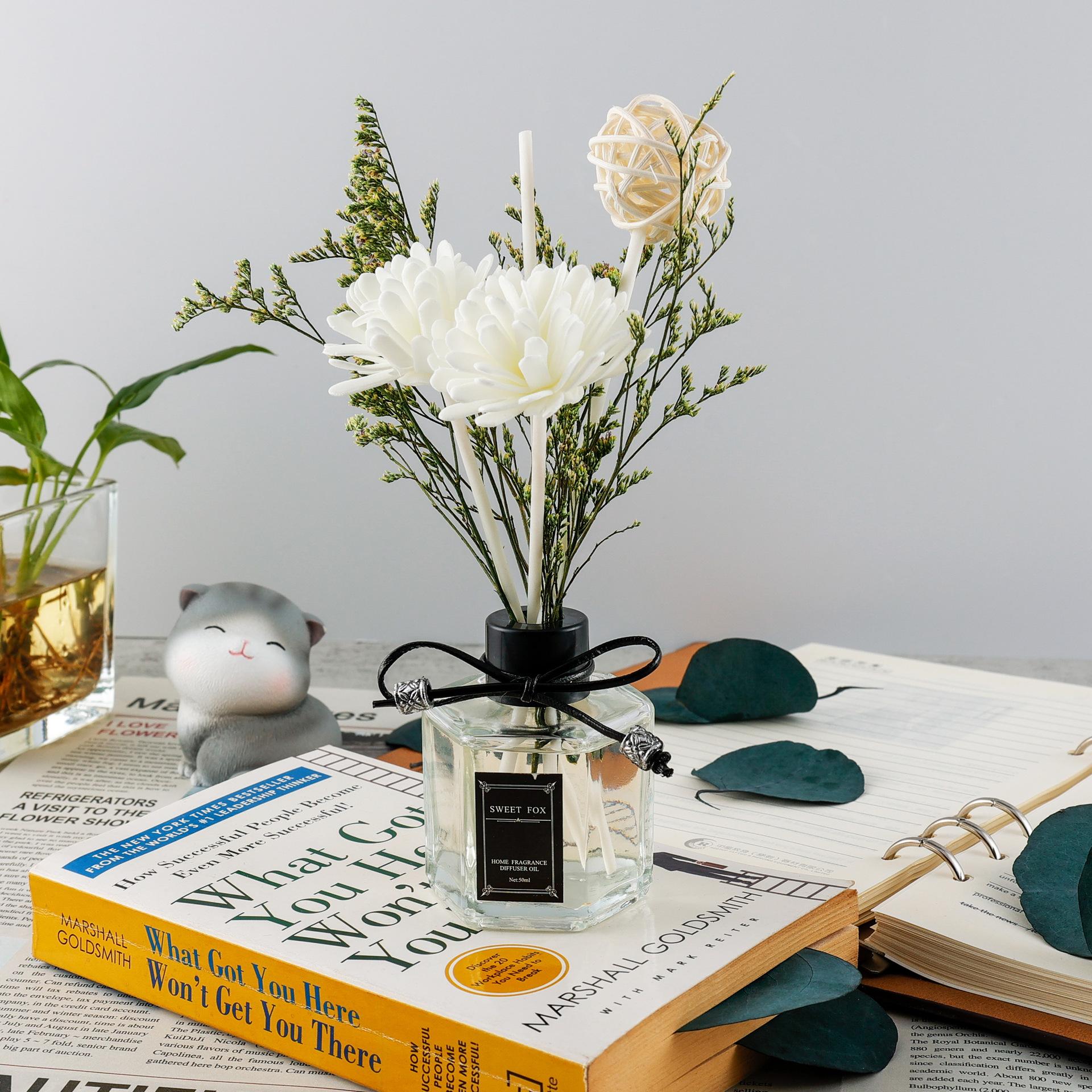 

50 мл привлекательный флакон-диффузор долговечный привлекательный освежитель воздуха ароматерапия Gardenia белый