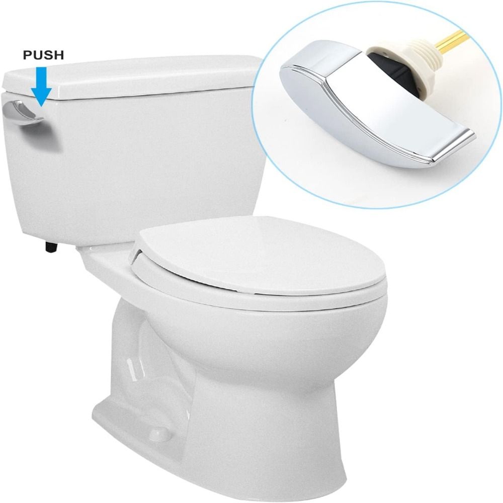 Měděná páka WC rukojeť Náhradní díly Boční montáž WC Splachovací rukojeť Koupelnové doplňky