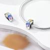 Colored Clasp Charms Shiny Pave Zircon Clip Charmsbeads Stopper Fitcopper Original Bracelet Women Gift Jewelry Making