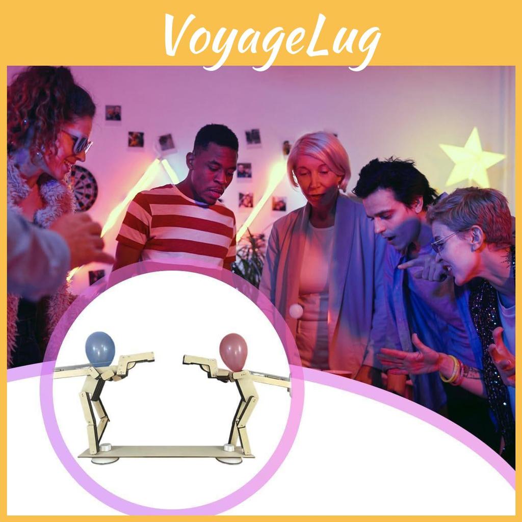 Manual Assembly Wooden Shooting Puppets Balloon Game Children Toys Set For Kids Birthday Gifts And Family Fun