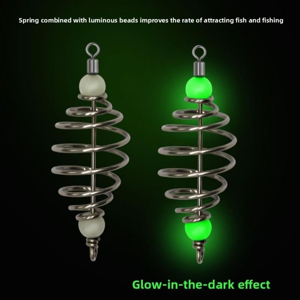 10pcs Luminous Luminous Spring Olive Lure 67mm Inline Hanging Tackle Tackle Spring Lure  Fishing