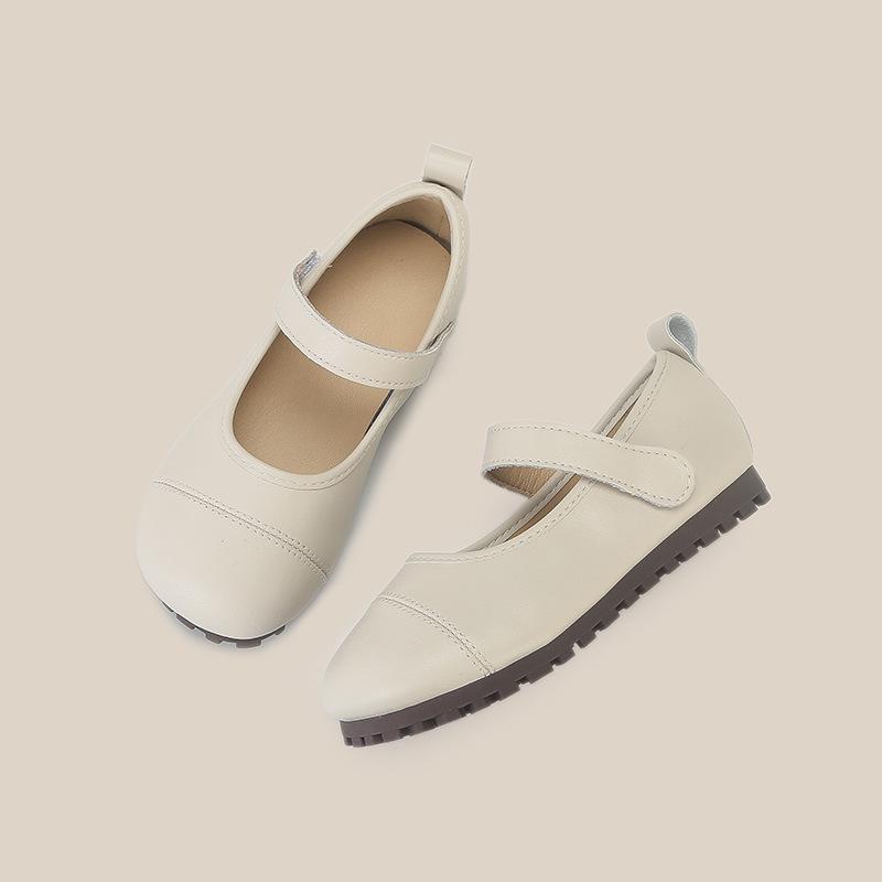 

Туфли-принцессы из натуральной кожи с мягкой подошвой для девочек - Весенне-осенний стиль, Модные, Универсальные и Удобные Size 31 - 19.1cm абрикосовый