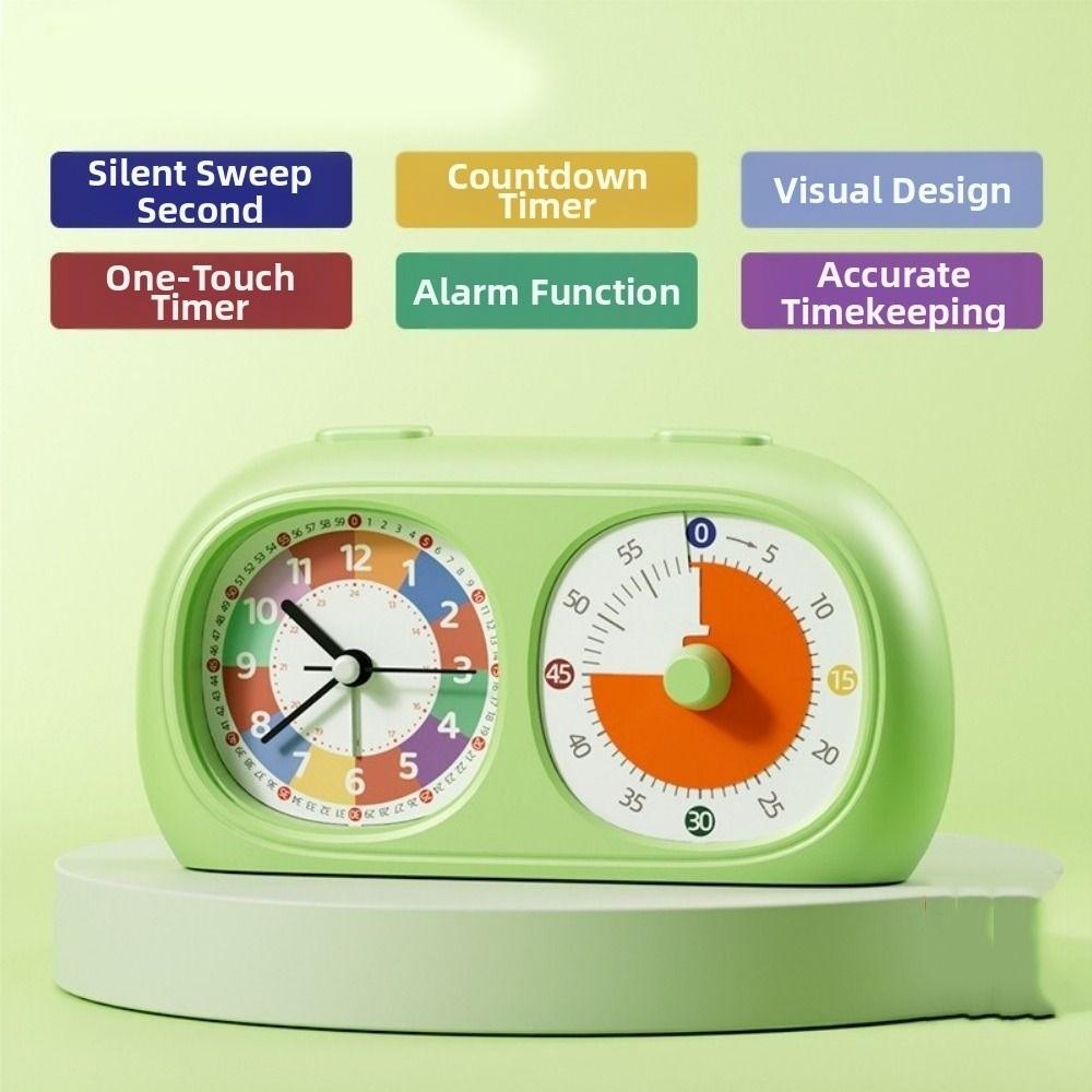 Timer Visivo a Doppio Schermo da 60 Minuti Timer Promemoria Timer da Cucina Apprendimento per Bambini