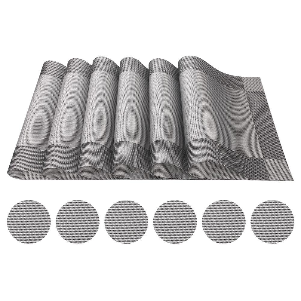 

Набор из 12/13 шт. Салфетки под приборы, салфетки под приборы с подставками, высококачественная термостойкая моющаяся посуда, рождественские салфетки для обеденного стола 1 Set