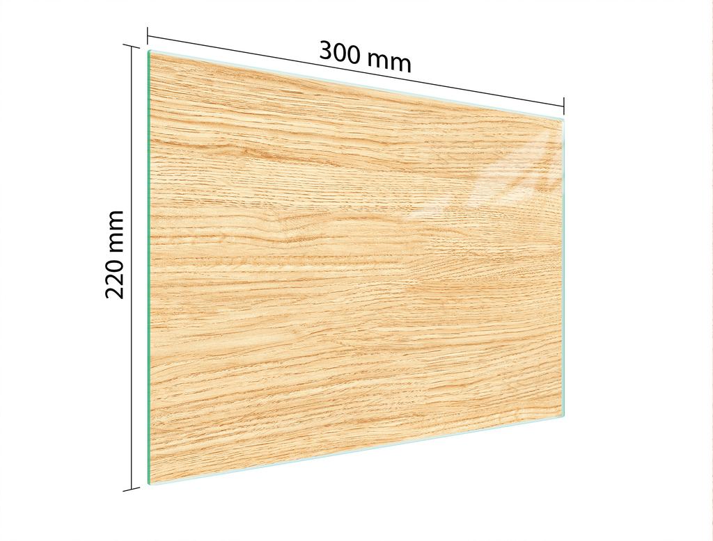 SZKLANA DESKA DO KROEJNIA 30x22 DREWNO