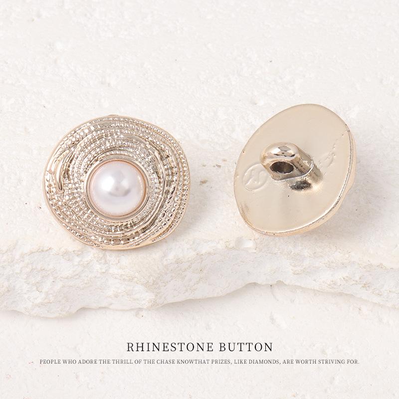 5pcs Plastic Pearl Point Oil Button Coat Trench Coat Pajamas Decorative Buttons Sweater Cardigan Jacket High Buttons