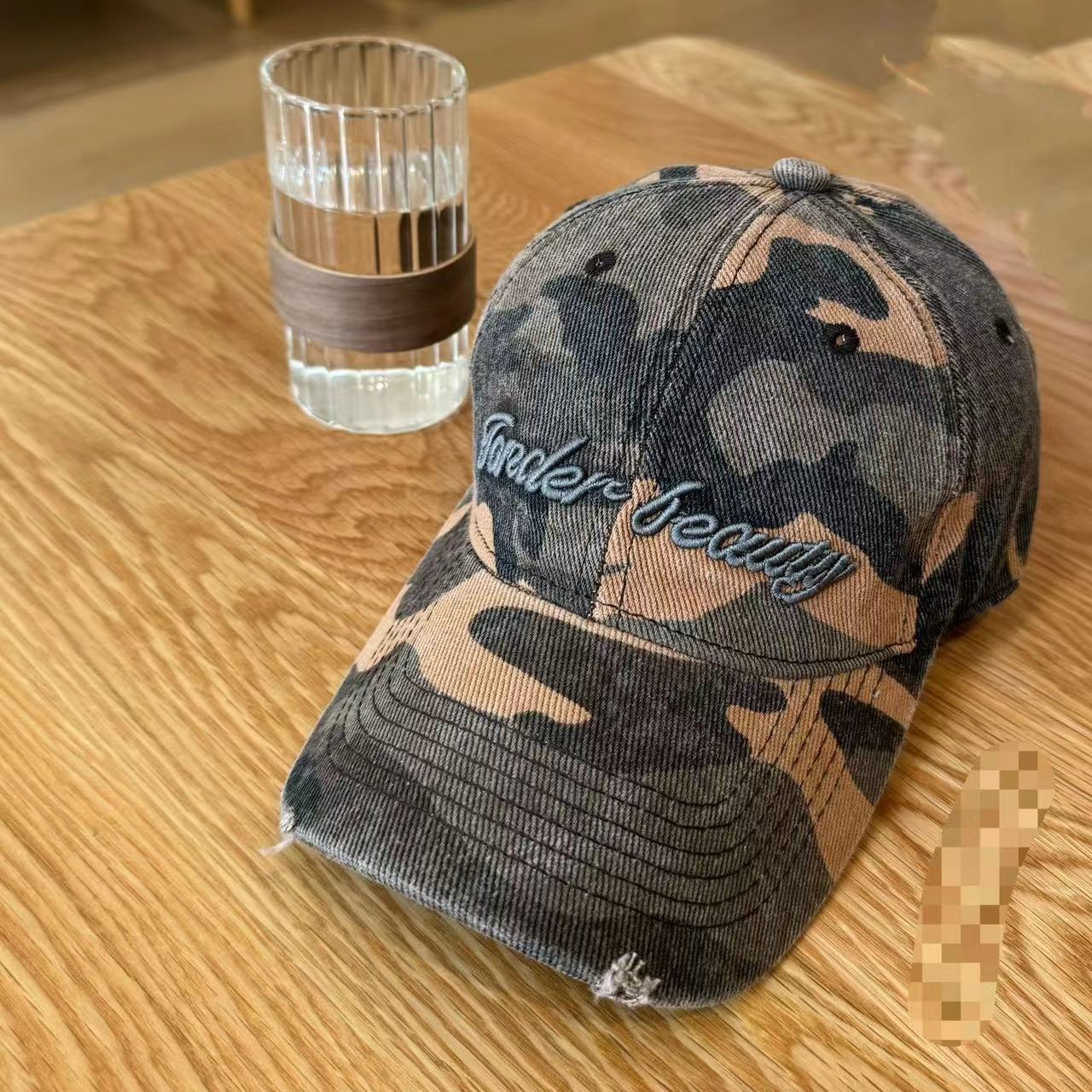 

Пара новых букв камуфляжная кепка детская уличная солнцезащитная козырек бейсболка мужская уличная спортивная модная кепка 54-59CM Adjustable