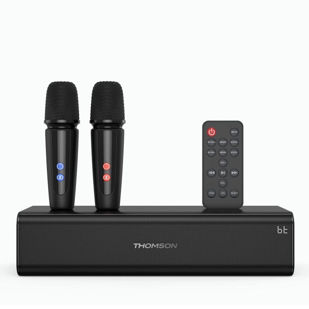 

THOMSON 2 PA USB USB C KTV KTV KTV караоке-комплект с динамиками беспроводной микрофонный комплект с парой беспроводных аудио