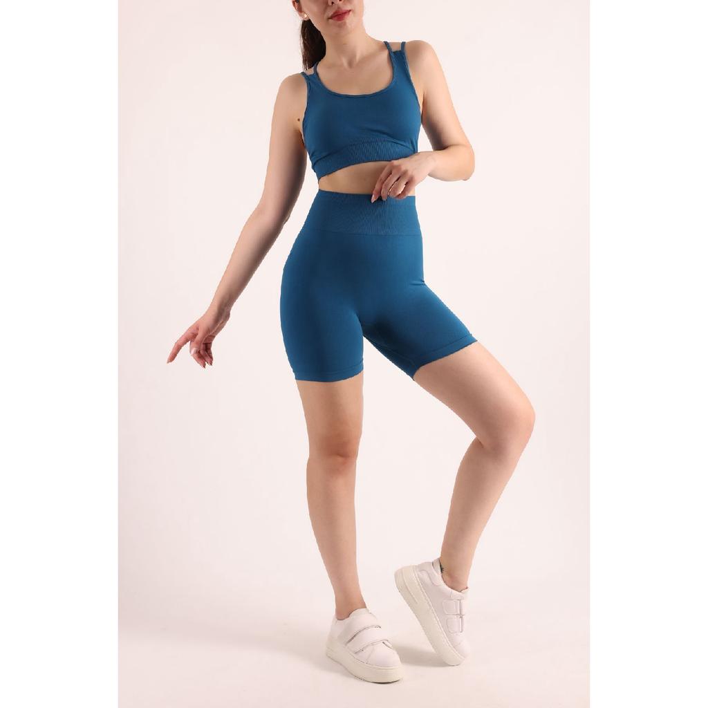 Sports Shorts Bustier Tights Set