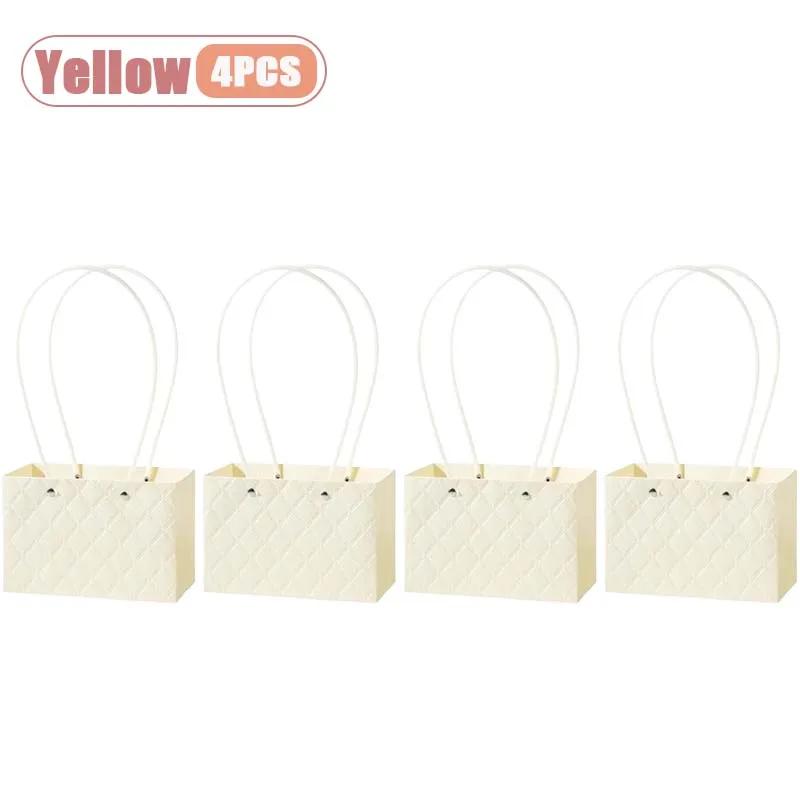 1-10PCS Reusable Waterproof Flower Gift Tote Bag Portable Floral Packaging Bag for Wedding Birthday Party Bouquet ArrangementUse