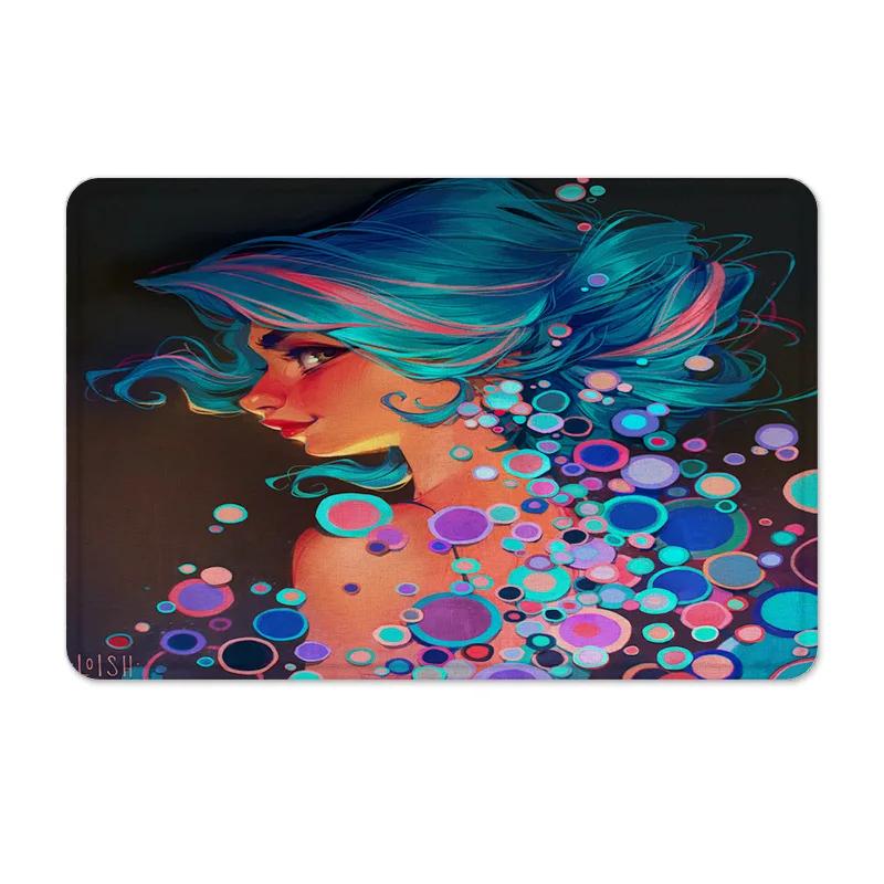 Home Living Room Carpet Children's Crawling Mat Crystal Velvet 3D Printing Floor  Non-slip Sitting Blanket