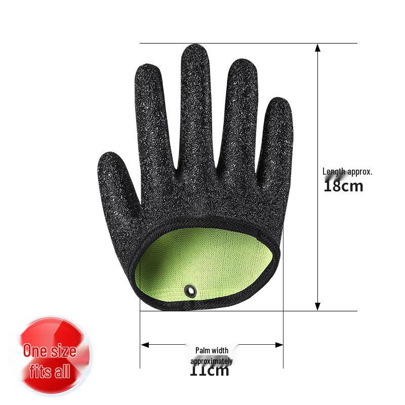 Non-slip Anti-puncture Fishing Gloves with Magnetic Buckle