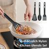 Cookware Utensils Set Nylon Cooking Spatula Set Sturdy Cutlery Kit Non-Stick Spatulas Heat-Resistant Cookware Accessories