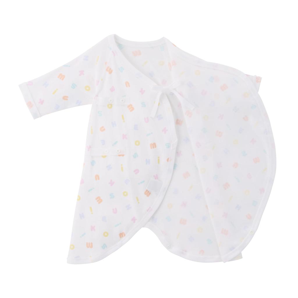 Baby Bear Made in for Boys and Sizes Multicolor [Mikihouse] Bodysuit, Logo, 100% Cotton, Japan, Girls, Newborn, 60-70cm,