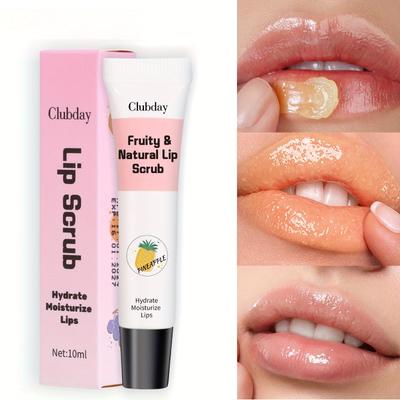 6 cores sabor de frutas esfoliante labial esfoliante labial esfoliante labial clareador linhas labiais hidratante bálsamo labial brilho labial