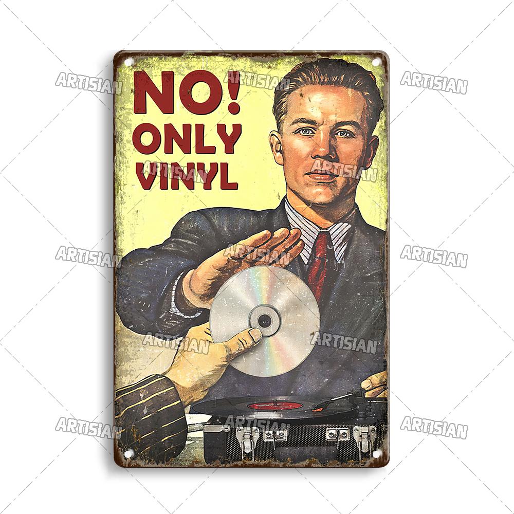 Artisian Music Metallschild Vinyl Blechposter Instrument Dekorative Platte Wanddeko Garage Bar Pub Club Hotel Café Küche Zuhause