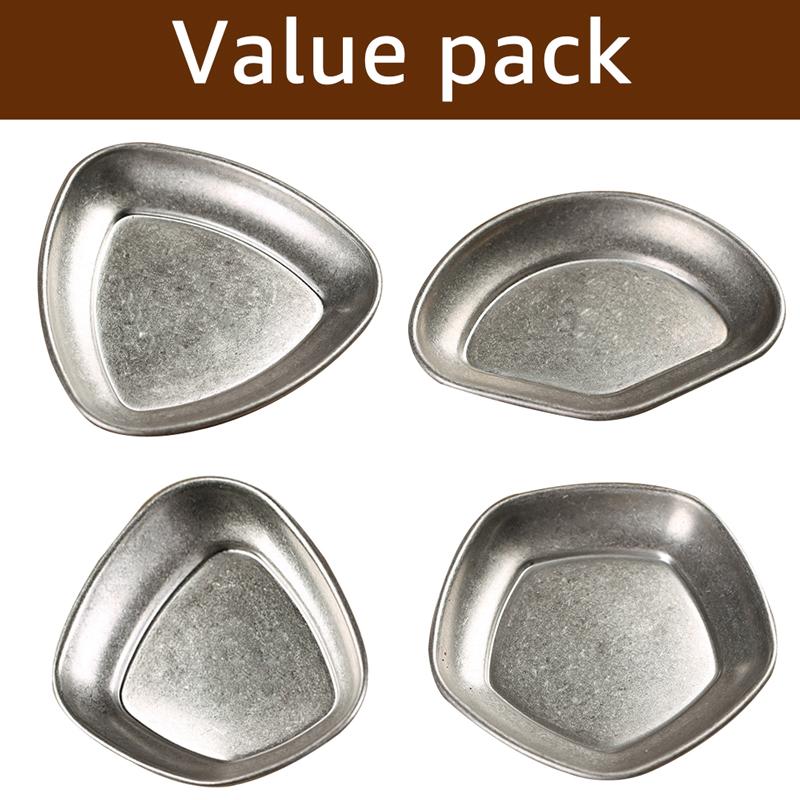 Coffee Bean Weighing Plate Stainless Steel Sauce Dish Plate Irregular Shape Storage Tray Kitchen Coffee Bean Plate Tableware