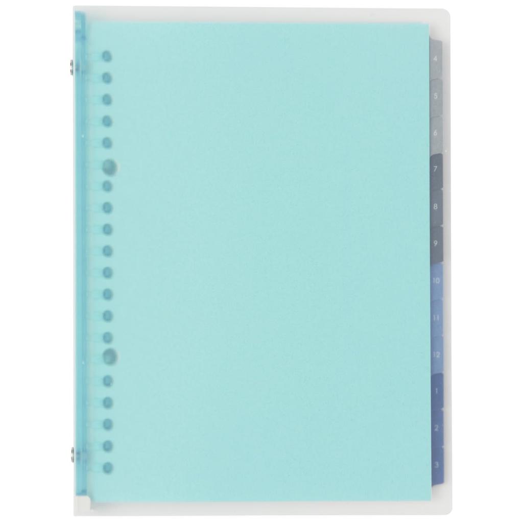 Maruman 2026 Notebook Starts April 2026 Planner, Diary, Monthly, 20-Hole, A5, Blue, FD424-26-02,