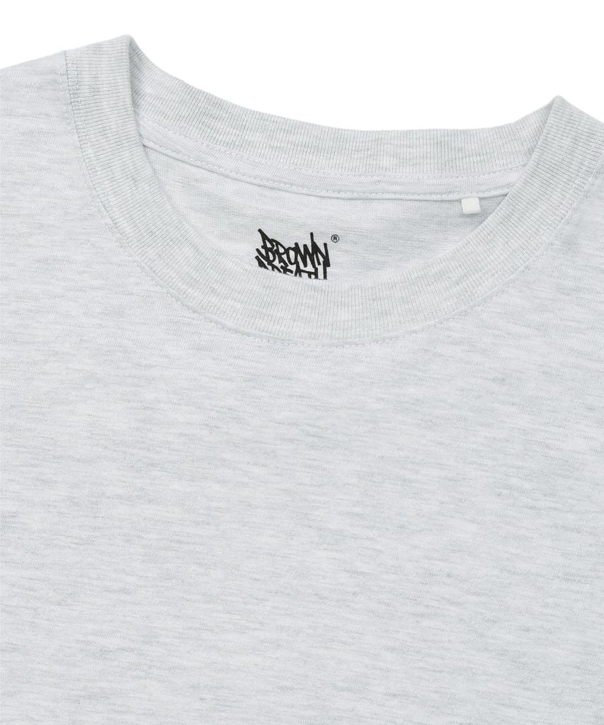 BROWNBREATH Delivery Tag Tee - Ash
