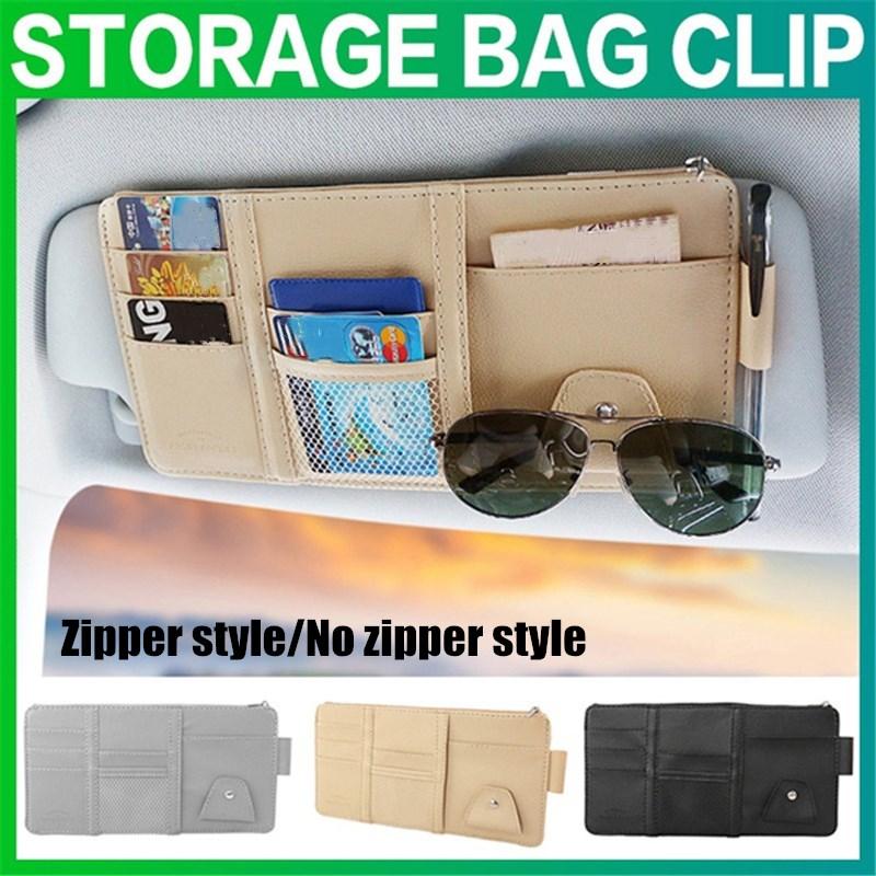 Kaufe Lederkarte Glasierter Stiftclip 3 Farben Karte Aufbewahrung ...