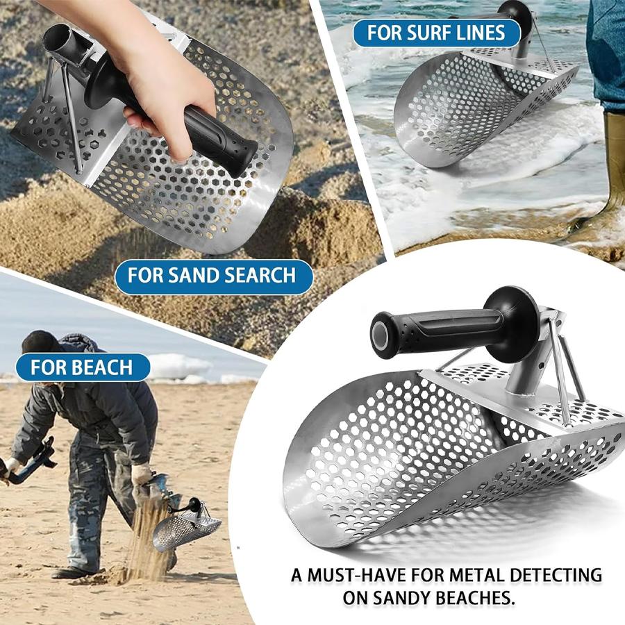 Sand Scoop for Metal Detecting Heavy Duty Metal Detector Beach Finds Scoop Equipment Garden Gadgets Utensils Supplies Sand Scoop