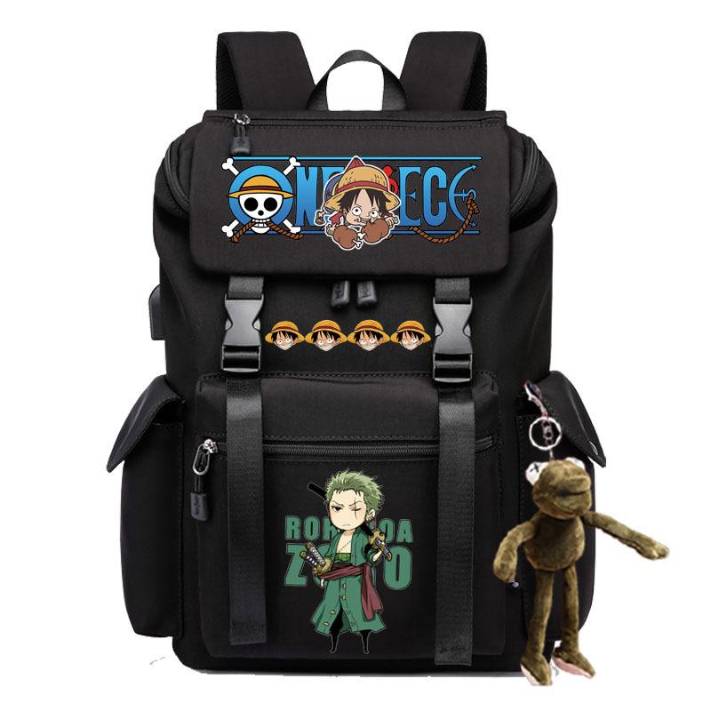2024 Cross-border New Popular ONE PIECE Cartoon Pattern Backpack College Student Large-capacity Laptop
