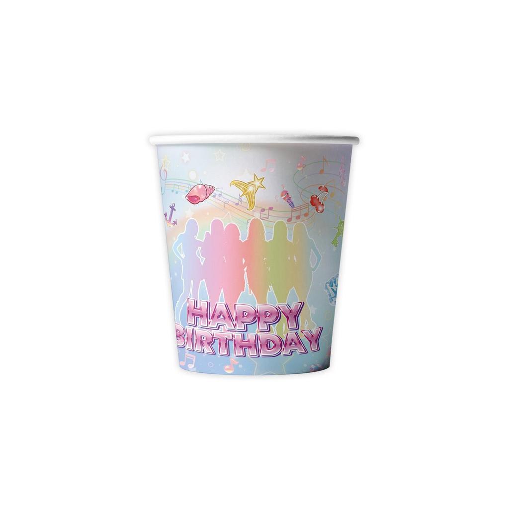 Girl Group-Themed Birthday Party Decorations: Disposable Paper Plates, Cups, Banners, and Cake Topper Set