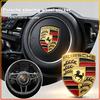 Klassisches-Pferdeemblem Lenkradnabe Armaturenbrett-Emblem Glänzendes Harz-Aufkleber Für Cayenne Macan Panamera Boxster