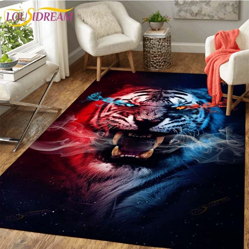 Tiger Carpet Floor Non Slip Rug Room Mat Square Quality Removable Kitchen Bath Floor Waterproof Rug Mat