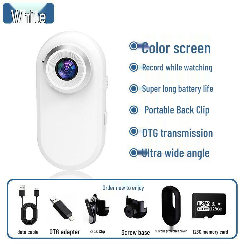 Portable 360° Panoramic Sports Camera with Chest/Neck/Hat Mount & Magnetic Car Anti-Shake Feature