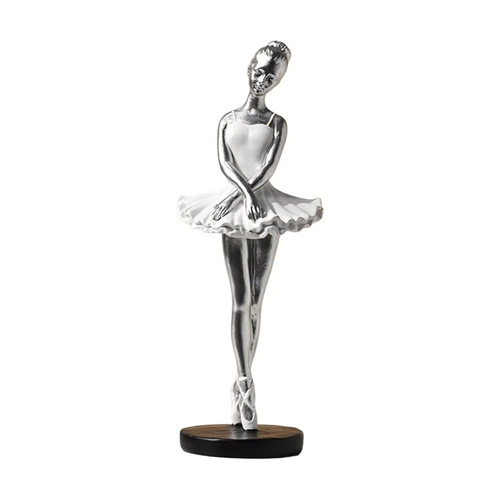 

Ballerina Dancer Resin Figurine, Elegant Girl Statue Sculpture, Modern Home Decor for Living Room Shelf Desk, Gift for Dancers