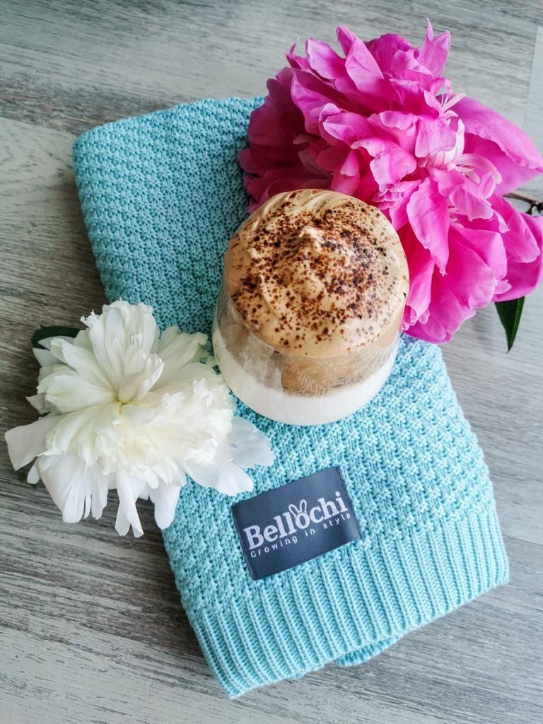 Bellochi Bambusdecke Freshwind, 100x80 cm, Mint, Hellblau