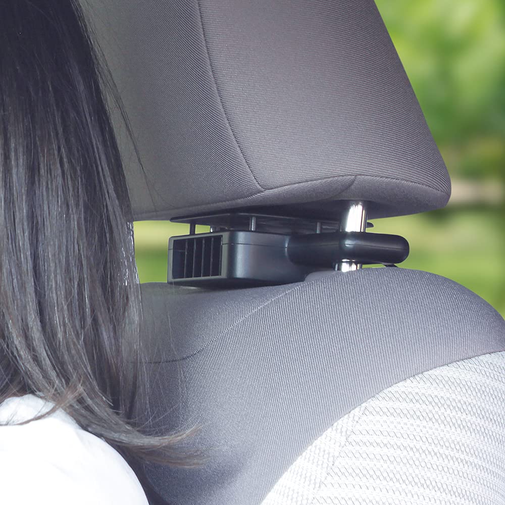 Tsuchiya Yac Car Neck Spot Approximately Fan, Black, 1.8m Long, DF-64