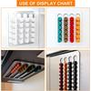Coffee Capsule Storage Rack Holder Counter Stainless Steel Wall-mounted Adhesive Large Capacity K Cups Capsule Storage Sliding Baskets
