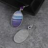 Boho Ethnic Style Oval Purple Synthetic Gem Dangle EarringsTrendy Jewelry For Women Perfect Gift Idea