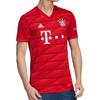 adidas FC Bayern Munich 2019-2020 Season Home Jersey Fan Edition With Team Crest & Letter Logo Short Sleeve Soccer Tops Men Red DW7410