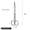420 Stainless Steel Multi-Purpose Scissors: Large Curved, Straight, Round Tip for Surgical, Beauty, Nose Hair, Eyelid, and Teaching Use.