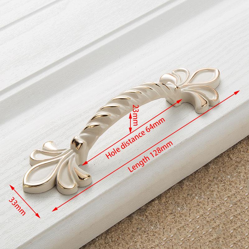 KAK Aliaj de Zinc Alb Crem Mânere pentru Dulap Mânere pentru Uși de Bucătărie Butoane pentru Sertare Mânere pentru Mobilier Modă Europeană Accesorii