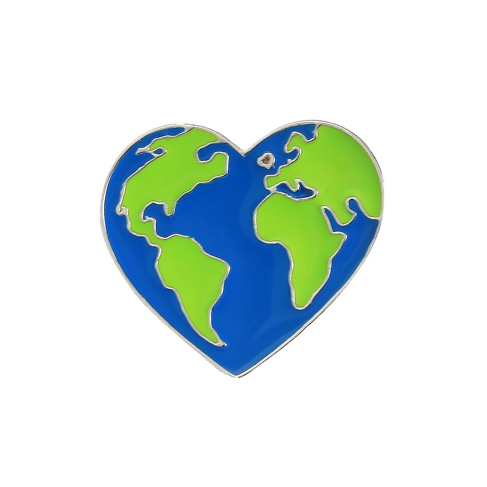 Creative Save the Earth Brooch Slogan Protect Environment Enamel Pins Save Water Go Green Badge Cartoon Custom Bag Lapel Jewelry
