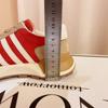 Red Retro Waffle Forrest Gump Shoes Women's  Spring New Casual All-match Heightening Sports Daddy Shoes