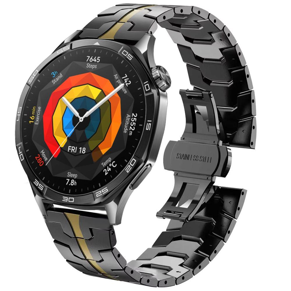 

Металлический ремешок Luxucu 22 мм для Huawei Watch GT 5 Pro GT5 GT4 GT3 GT2 Ремешок из нержавеющей стали для Huawei Watch 5/4/3Pro Браслет Correa Huawei Watch 5 46mm