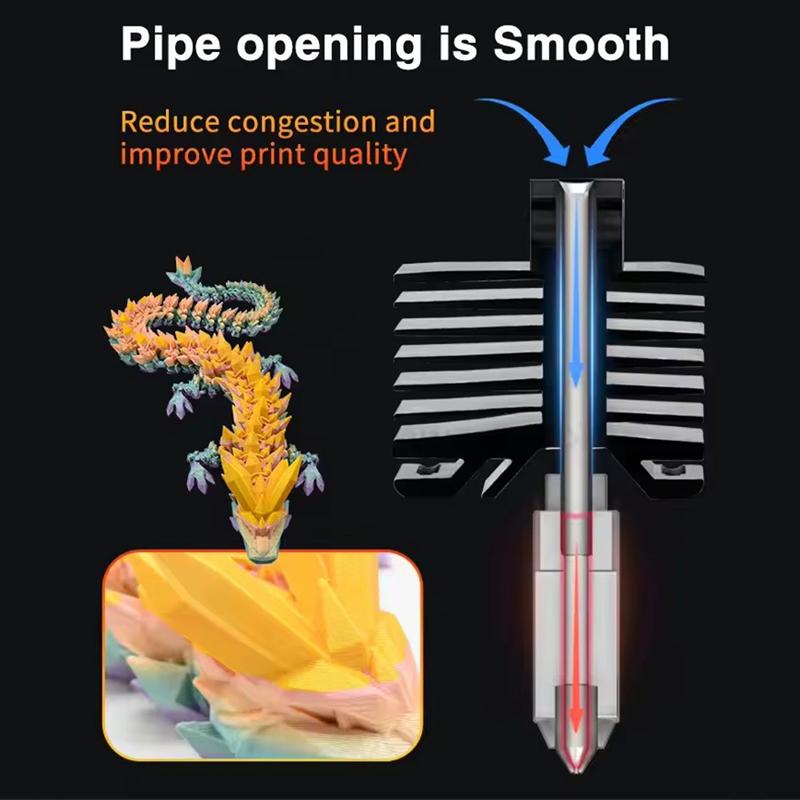 Hotend für Bambu Lab P1P P1S X1 X1C Hot-End Druckkopf 3D-Druckerteile für Bambu Lab Original Edelstahl Düse Hotend Kit